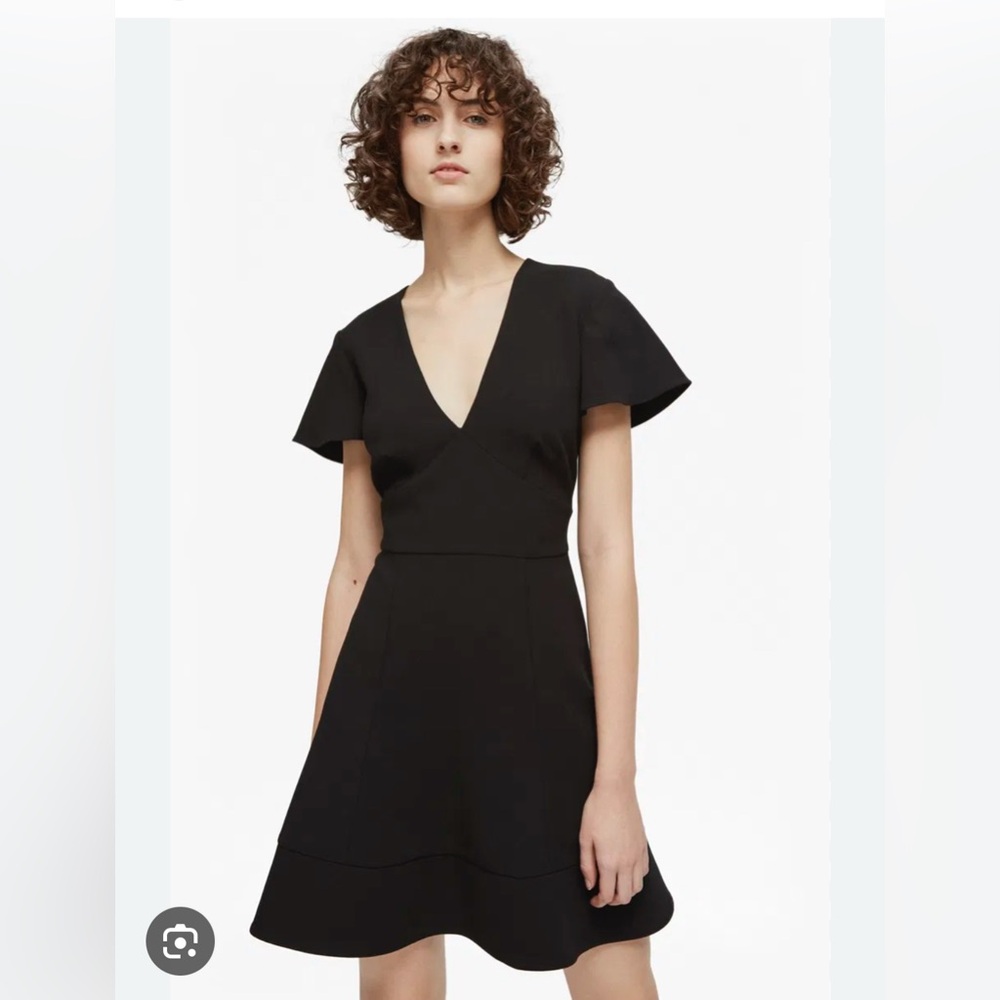 Elegant Black Mini Dress- French connection